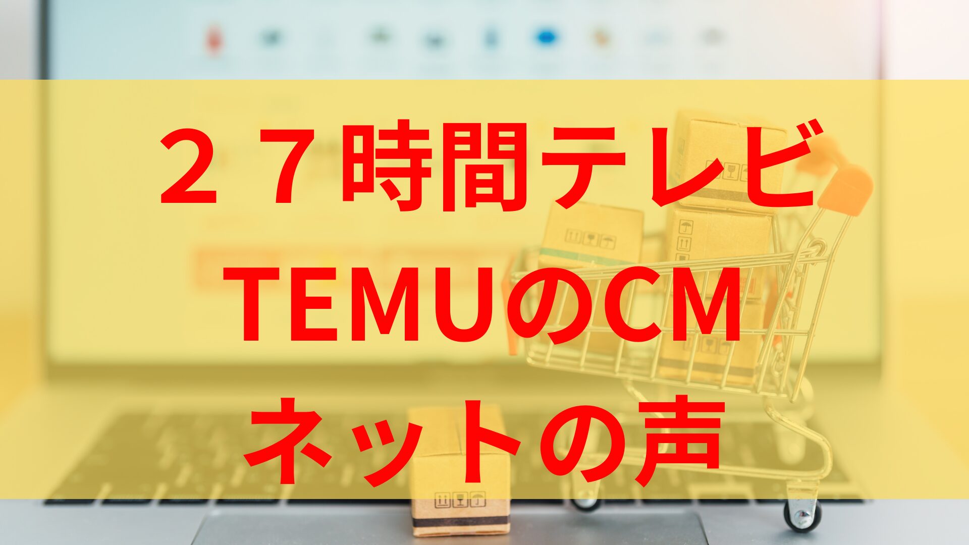 【27時間テレビ】TEMUのCMが怪しい詐欺ぽくて危険との声！情弱が騙されると炎上！